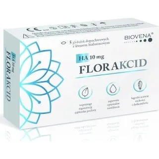 Florakcid HA 10 mg, 5 globulek dopochwowych