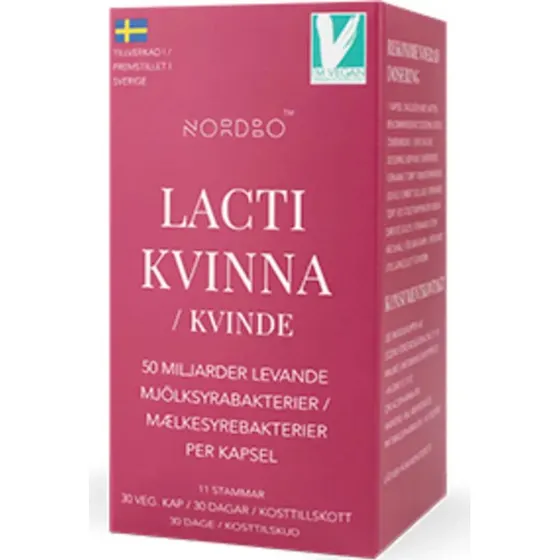 Nordbo LactiWoman 50B probiotyki dla kobiet 30 kaps.