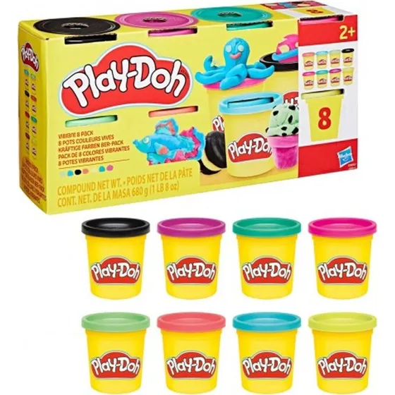 Play-Doh Ciastolina Tęczowe Kolory 8x tub 680g G0691