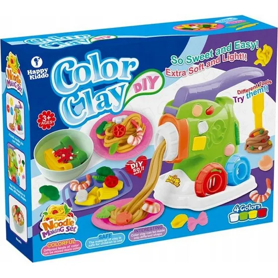 Happy Kiddo Ciastolina Makaron Maszynka Zestaw 18w1