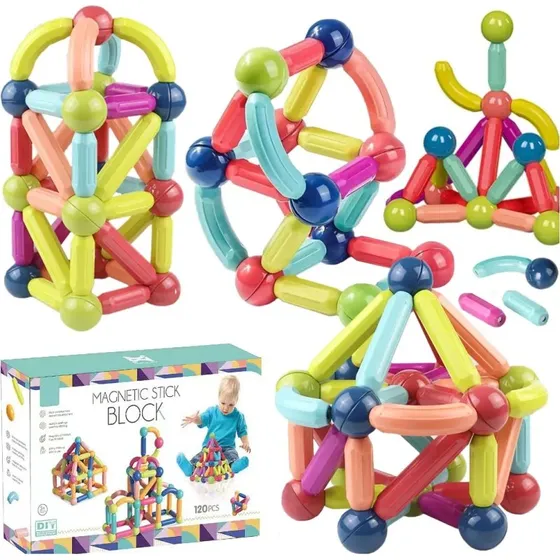 click4TOYS Klocki Magnetyczne 120 Elementów