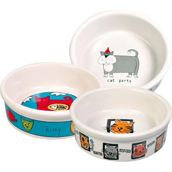 Trixie Miska ceramiczna 200 ml z motywem kota