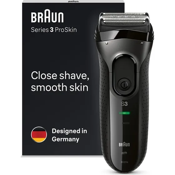 Braun Series 3 ProSkin 3020s Czarna Golarka Elektryczna
