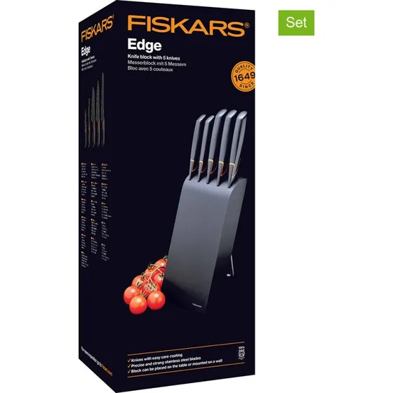 FISKARS EDGE Zestaw 5 noży w bloku (1003099)