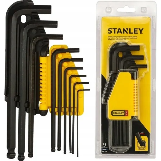 Stanley Klucze Imbusowe z Kulką 9 szt. 1,5-10mm