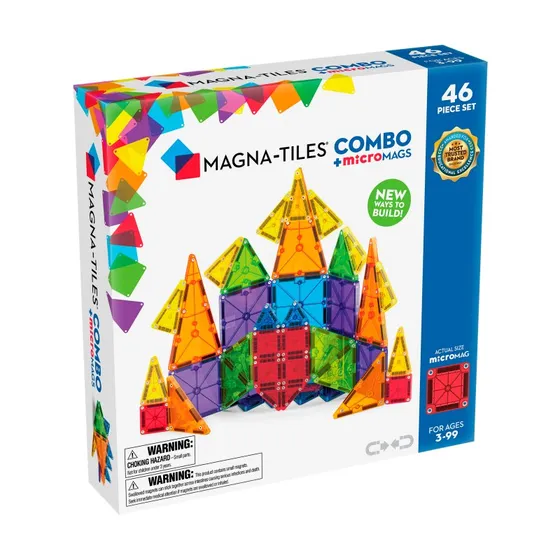 MAGNA-TILES® COMBO microMAGS 46 el. - klocki magnetyczne