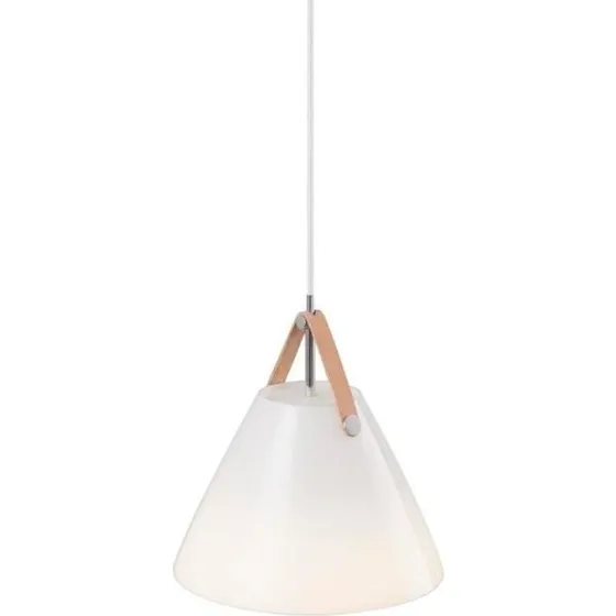 Nordlux Strap 27 84313001 – Lampa wisząca biała skandynawska