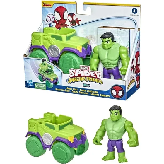 Marvel Spidey i Super-Kumple Figurka Hulka 10 cm z Pojazdem F3989