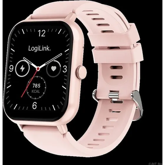 LogiLink Smartwatch Edge 1,83" LCD BT5.2 IP68 różowy