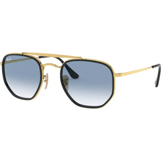 Ray-Ban RB 3648M 9167/3F 52 – okulary metalowe czarne