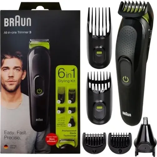 BRAUN All In One Trimmer 3 Styling Kit 6w1