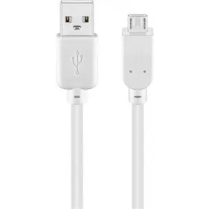 CablePro USB 2.0 Hi-Speed, Biały, 1,8 m