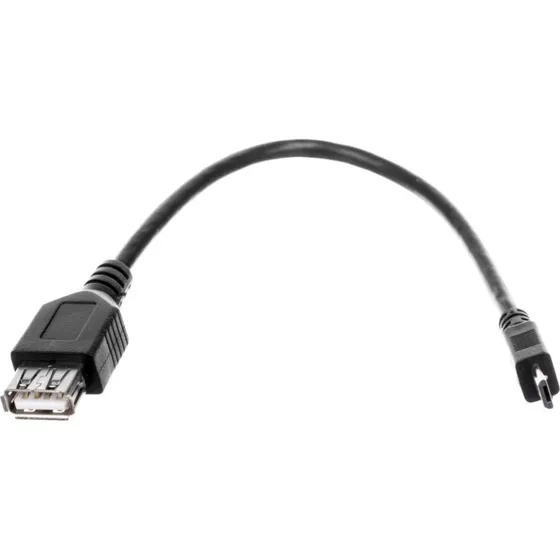 Goobay Adapter USB 2.0 High Speed microUSB 0,2m czarny