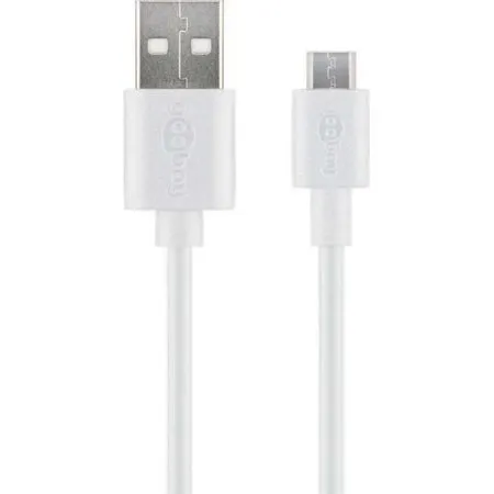 Goobay Kabel Micro-USB 1 m, biały