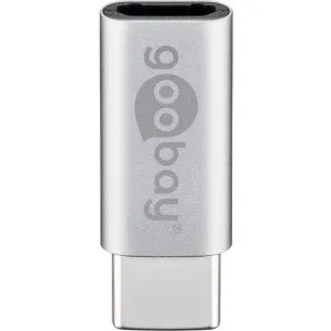 Goobay Adapter USB-C na microUSB 2.0, srebrny