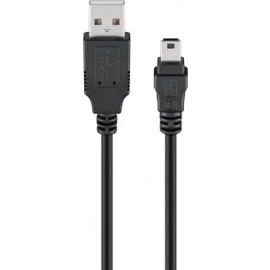 GOOBAY Przewód USB 2.0 High Speed 3m miniUSB czarny