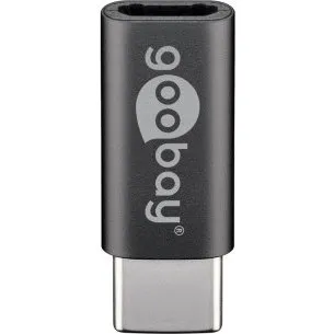 Goobay Adapter USB-C na microUSB 2.0, czarny