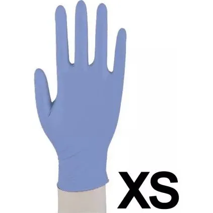 Abena Rękawiczki Nitrylowe Bezpudrowe L, 1000 szt. Niebieskie