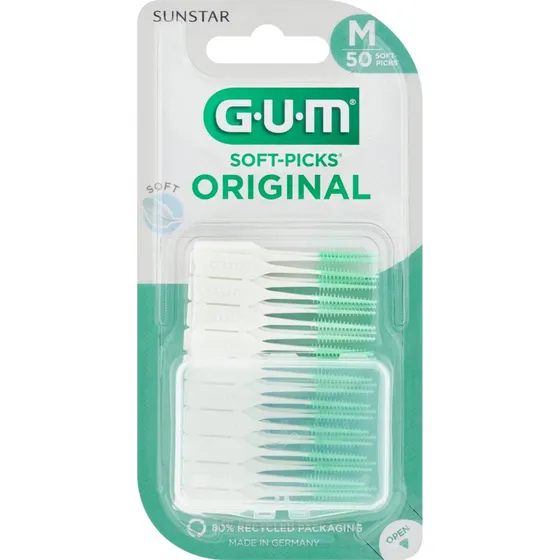 Sunstar Gum Soft-Picks Original, szczoteczki międzyzębowe średnie, 50 sztuk