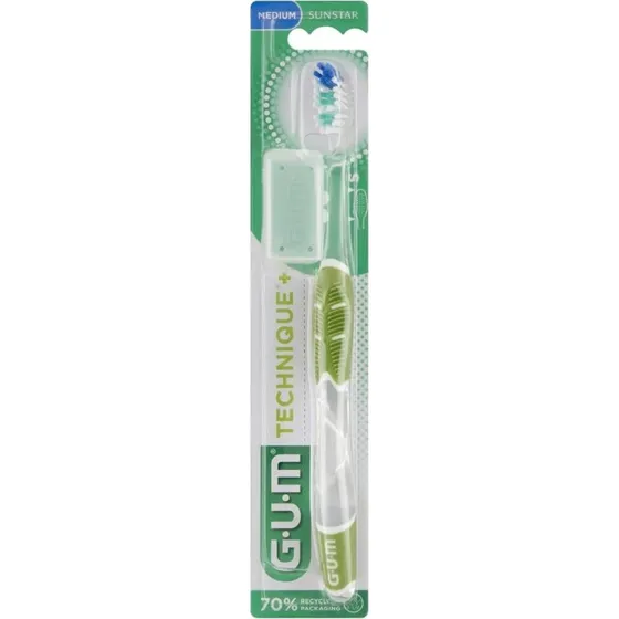 GUM Technique+ Compact Medium szczoteczka do zębów