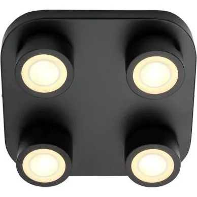 Nordlux Clyde 4-Spot Lampa Sufitowa Czarna