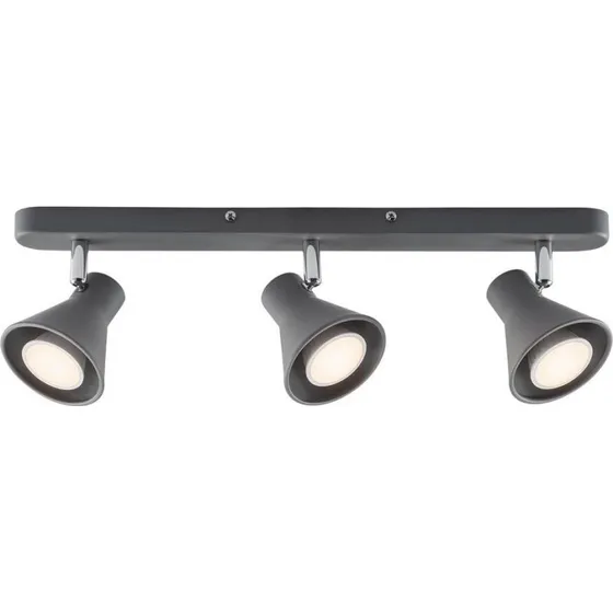 Nordlux Spot EIK 45780110, lampa sufitowa 3x35W GU10, szary metal