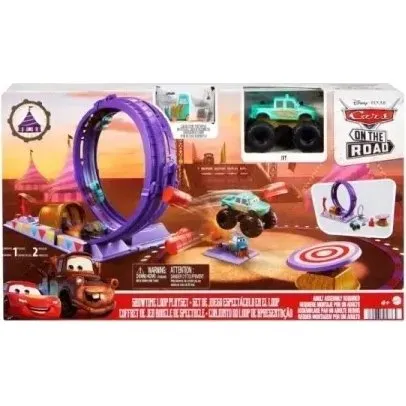 Mattel Cars Popisowa Pętla HGV73 – Tor Wyścigowy z Pętlą 360°
