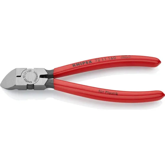 KNIPEX 72 11 160 Szczypce tnące boczne do tworzywa sztucznego 160 mm