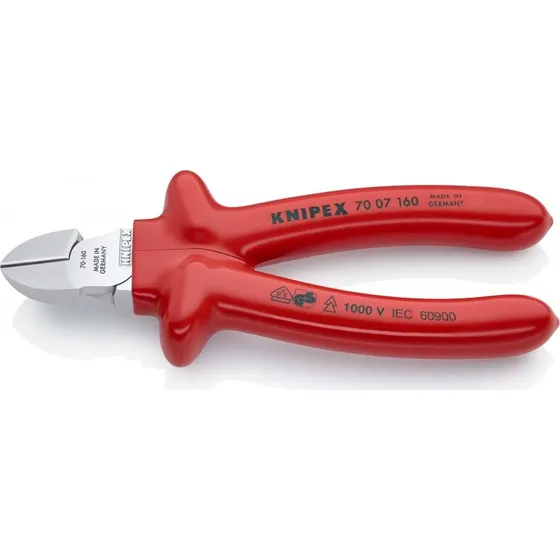 KNIPEX 7007160 Szczypce tnące boczne izolowane 160 mm