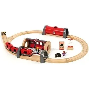 Brio World Metro Drewniany Zestaw Startowy 20 el. Czerwony