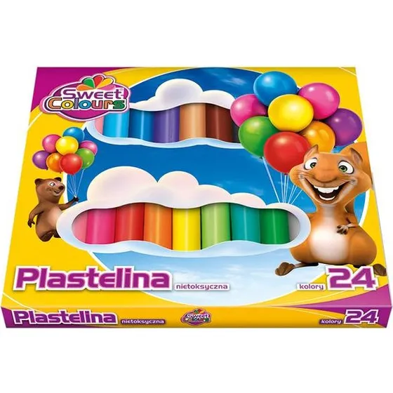 Koma-Plast Plastelina Sweet Colours 24 kolory