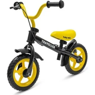 Baby Mix Traveller Rowerek biegowy z hamulcem, czarny