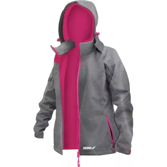 DEDRA Kurtka Softshell damska BH65KS-S 96% polyester + 4% elastan