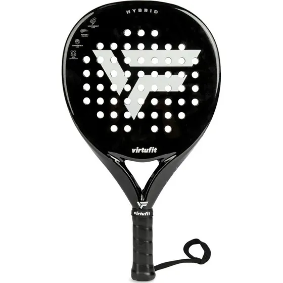 VirtuFit Rakieta Padel Hybrid Czarno-Srebrna 365g
