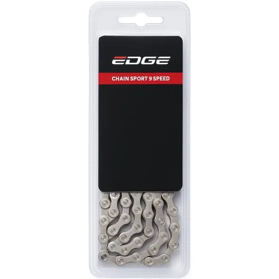 Edge Sporty Lancuch Rowerowy 9S Srebrny