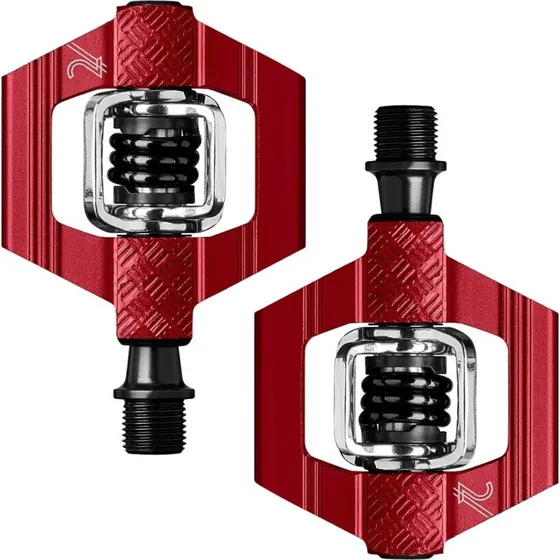 Crank Brothers Candy 2 - Peday wpinane, stalowa o, aluminium, czerwony