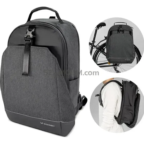 Wozinsky WBB33BK - torba rowerowa 2w1 30l czarna