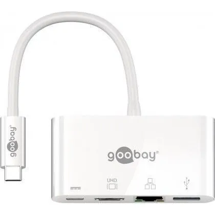 GOOBAY USB-C 62105: HDMI, Ethernet, USB-A 3.0, PD 60W