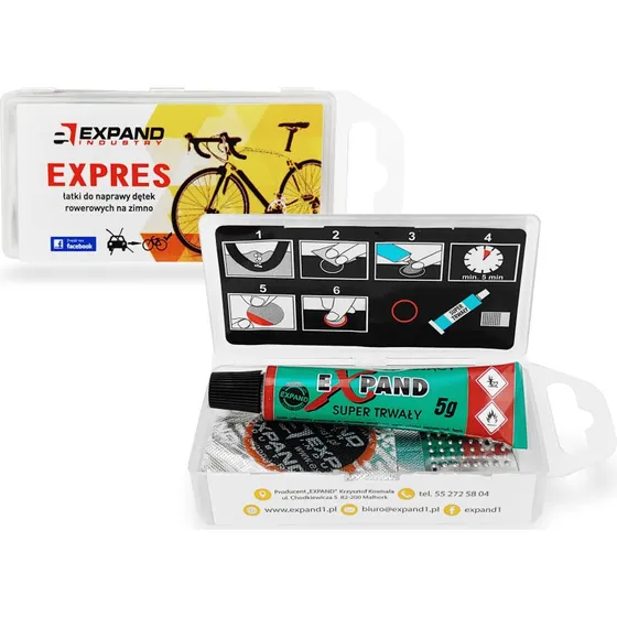 Expand Expres Zestaw Naprawczy Do Dtek Rowerowych 9 szt.