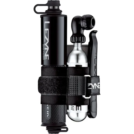 Lezyne Pocket Drive HV Loaded 90 psi, czarna, z CO2