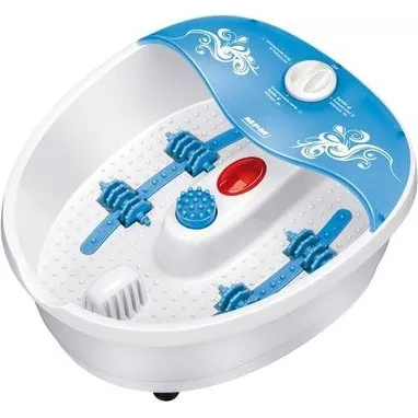 MPM MMS-01 Masażer do stóp z 3 końcówkami, niebiesko-biały