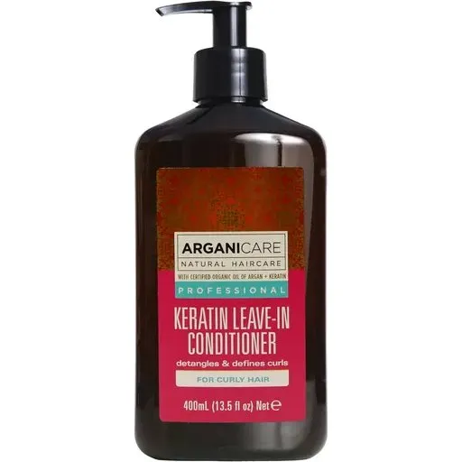 Arganicare Keratin Odżywka bez spłukiwania do kręconych włosów 400 ml