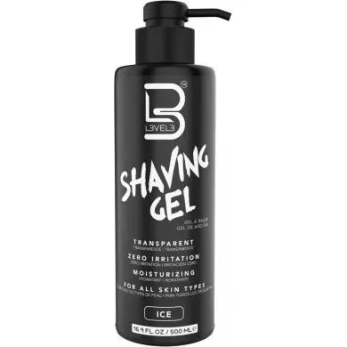 L3VEL3 Shaving Gel Ice 500ml – żel do golenia bez pięnienia