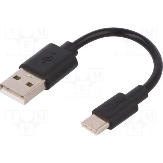 Goobay Kabel USB-C do USB-A 0,1 m czarny