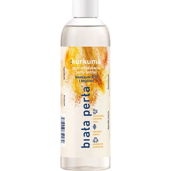 Biała Perła Płyn do płukania jamy ustnej z kurkumą 250 ml
