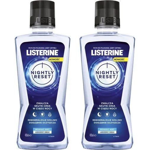Listerine Nightly Reset, płyn do płukania jamy ustnej 400 ml x 2