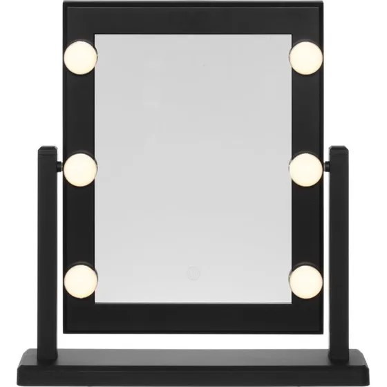 Lustro do makijażu z LED 37x41 cm, regulacja temperatury barwowej
