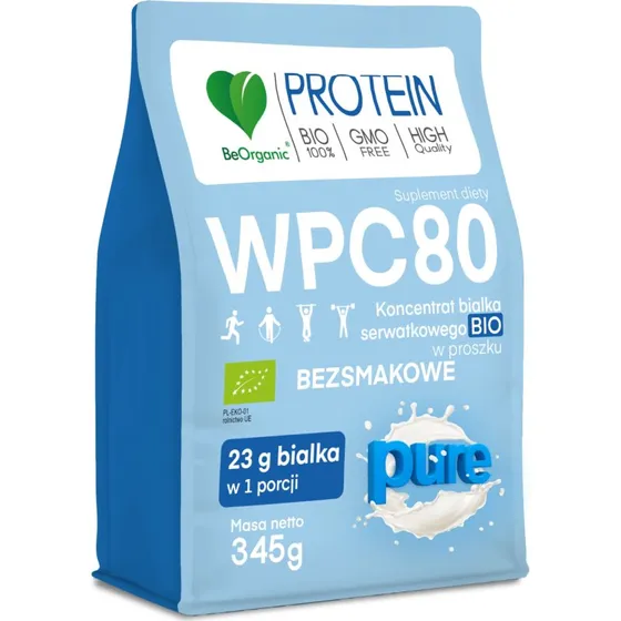 BeOrganic WPC 80 Pure BIO 345g
