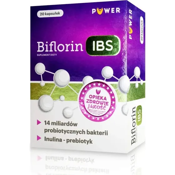 PUWER Biflorin IBS, synbiotyk 20 kapsułek