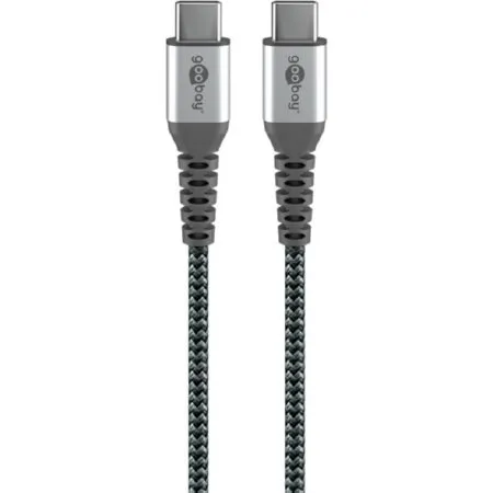Goobay Kabel USB-C 1m Tekstylny z Metalowymi Wtyczkami
